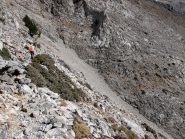 Uno dei canaloni da attraversare