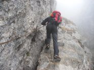 inizio del tratto attrezzato e piu' divertente!