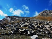 verso il colletto che porterà alla cima 
