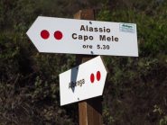 Un nuovo cartello sopra Albenga