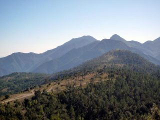 il sentiero sul Monte Grazian