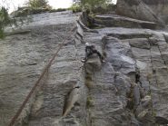 sulla linea di sinistra