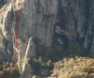 vista generale della parete