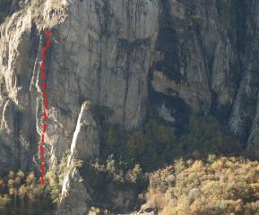 vista generale della parete