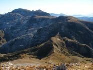 l'itinerario con il Mongioie in fondo dalle Saline