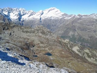 Dalla cima, laghi di Trione e Levanna