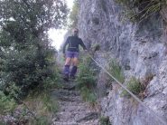 Atoki sul tratto atrezzato durante la discesa (questo sembra il percorso più corretto)