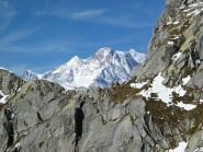 Il Monte Rosa visto dal pendio verso la cresta Est