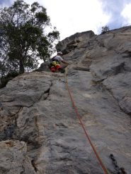 La placca alla partenza del quarto tiro