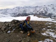 La Pina e dietro il Palu e il Bernina
