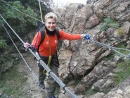 La Sandra sorridente dopo un inizio un pò teso