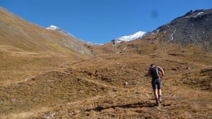 Nel Vallone del Rio Serpentiera, caldo e poca neve