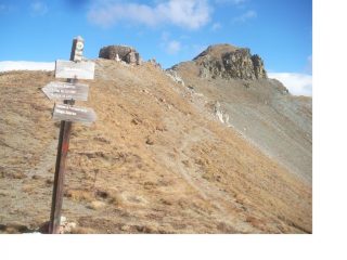 La Testa della Garbe dal Colle di Panieris..al centro e' il bunker..