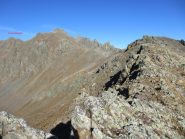 La tete Mourres o cime Morgon dal colle del Ferro 