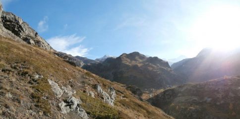 l'arrivo all'alpe Grauson....