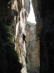 La ferrata vista dalla base di 