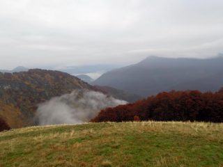Unico panorama concessoci all'Alpe Pero