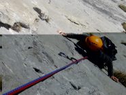 Sara sul passo chiave del secondo tiro