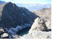 Il suggestivo lago gelato ai piedi dell'Iverta..dall'Invers..