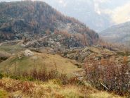 dal col giassit verso l'alpe omonima e la valle di gressoney