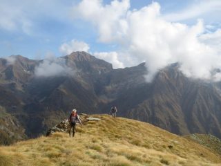 sul crestone verso la Cima dell'Orletto