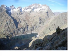 Il Chiotas e l'Argentera..salendo al Caire Ciamberline..