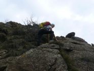 tratti di facile arrampicata