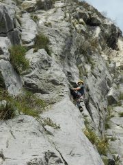 Parte bassa della via (2° tiro)