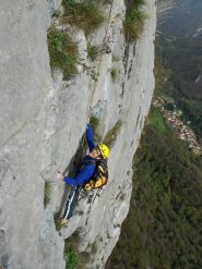 Parte mediana...bella verticalità e calcare DOC...