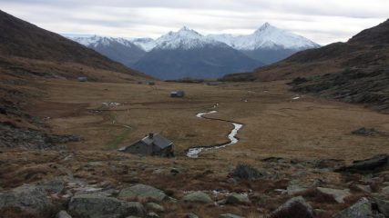 il grande pianoro del Fond de l'Aussois visto dal rifugio omonimo (1-11-2013)