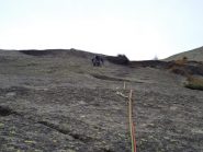 Il tratto sprotetto del secondo tiro