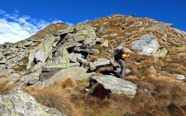Vento forte sopra il colle della Bocchetta