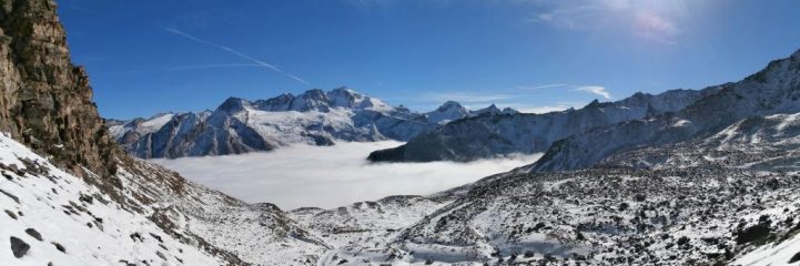 panorama verso il Grampa da sotto il colle...