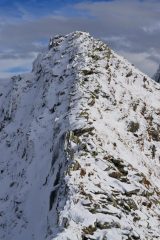 la cresta per la Cima Dora vista dal passo