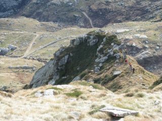 Gruppo in salita alla Battaglia