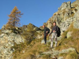 Salendo al Renon con Franco e Stefano