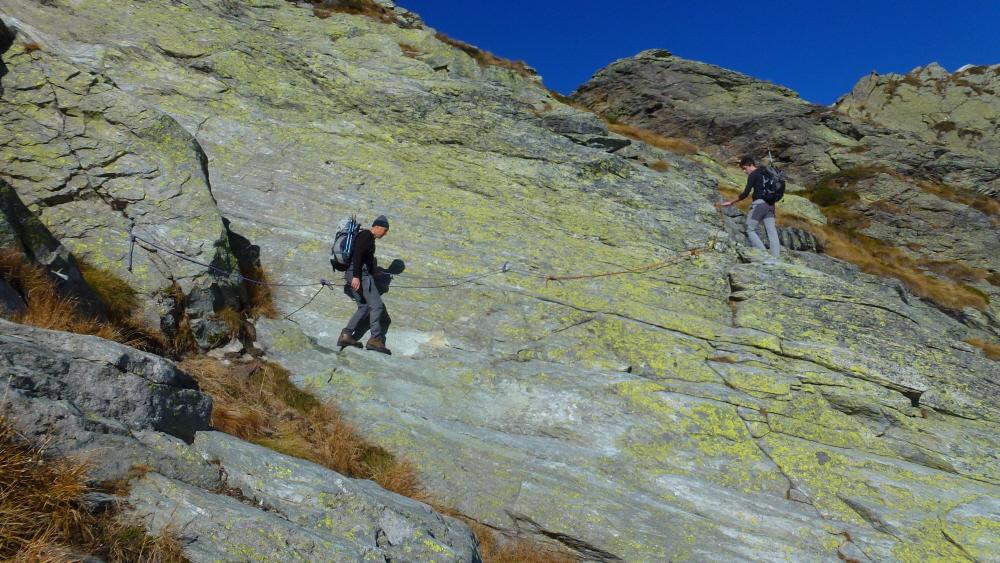 sulla placconata sotto alla Cima Battaglia