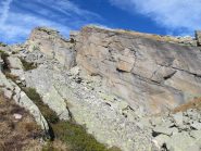 Il salto sulla cresta SE della Pian Spigo