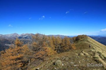 Il panoramico e colorato crinale