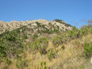 Il Monte Rama visto dal sentiero di discesa