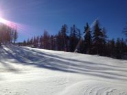 salendo lungo le piste