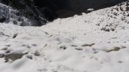 via di salita, occhio a non scivolare