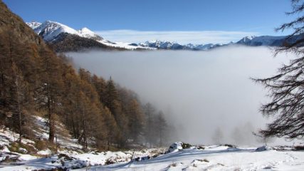 a quota 2130 m...spettacolare uscita sopra il 