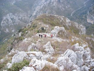 l'inizio della cresta