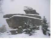 Il Bric Arcet in una nevicata..