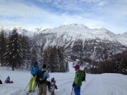 poco sopra il Frais, risalendo le piste, 40-50 cm