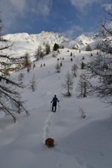 falsopiano sul tracciato del sentiero estivo