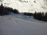 verso la confluenza  nella n.2 ...Pont Serrand in basso...