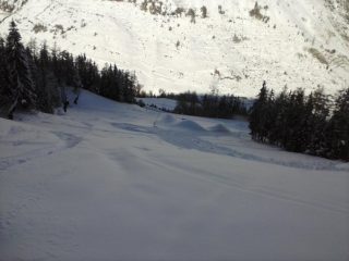 verso la confluenza  nella n.2 ...Pont Serrand in basso...