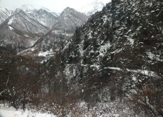 Il sentiero di salita